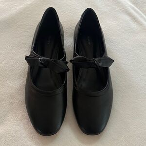Maeve Anthropologie Black Bow Ballet Flats NWT